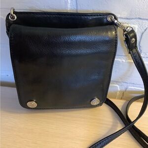 Elegant Black Leather small Bag